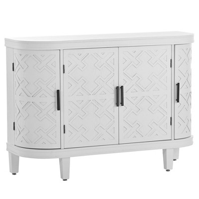 NicBex Elegant Retro Sideboard Buffet Cabinet Kitchen Storage Cabinet with Wood Legs
