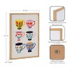 Kate & Laurel All Things Decor 12"x16" Gallery Botanical Coffee Shop Tea Cups Print by The Creative Bunch Studio Natural - 3 of 4