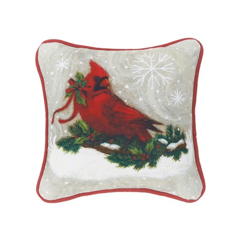 C&f Home 8 X 8 Be Jolly Cardinal Petite Size Printed Christmas