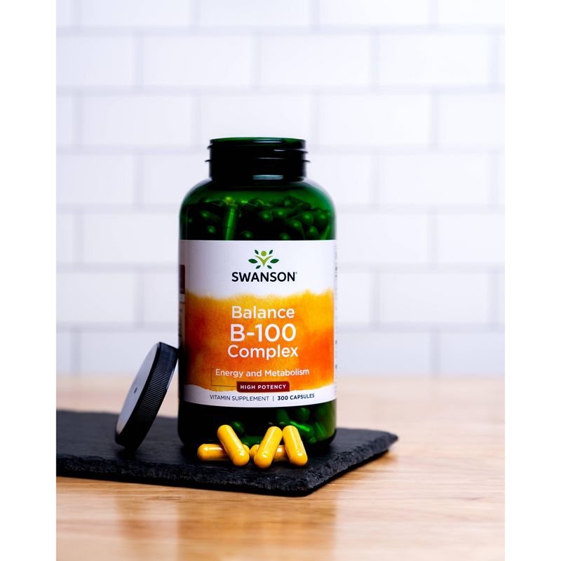 Swanson Balance Vitamin B-100 Complex - High Potency 300 Caps, 2 of 4