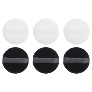 Unique Bargains Round Makeup Powder Puff 2.36"x0.47" - 1 of 4