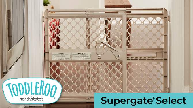 Toddleroo by North States Supergate Select Baby Gate - 26&#34;-42&#34; Wide, 2 of 9, play video