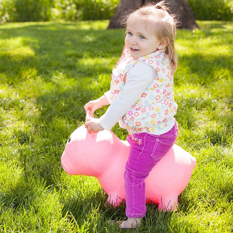 Farm Hoppers Inflatable Bouncing Pink Pig, 2 of 4