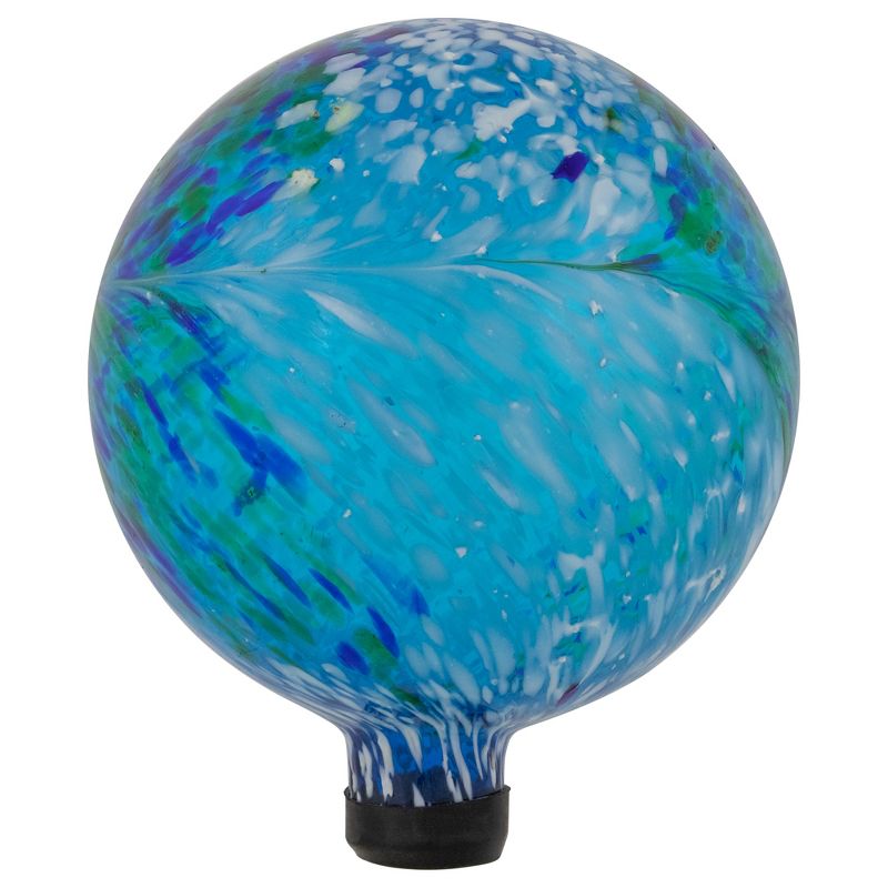 Northlight Swirls Outdoor Garden Gazing Ball - 10" - Blue and Green, 4 of 7