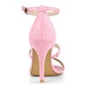 Allegra K Women's Open Toe Triple Straps Buckle Closure Stiletto High Heels - 3 of 4