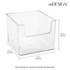 mDesign Kitchen Plastic Storage Organizer Bin with Open Front - 4 Pack - Clear, USA Made - 4 of 4