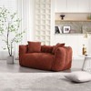 CAVINAS Soft Sofa Chair with High Resilience Foam Core, Square Recliner Sofa, Loveseat Sofa for Living Room - 3 of 4