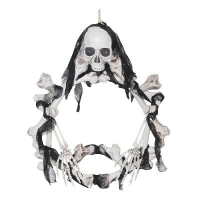 Halloween Wreath Bone LED Light-Up