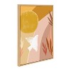 Kate and Laurel Sylvie Sunrise Dove Framed Canvas by Kate Aurelia Holloway, 23x33, Natural - 2 of 4