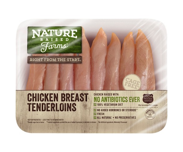 Nature Raised Farms Antibiotic Free Chicken Tenderloins - 0.5-2lbs - price per lb