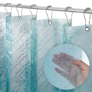 LiBa Premium 8G PEVA Bathroom Shower Curtain Liner - Waterproof, Non-Toxic, Thick Plastic with Rustproof Grommets - 1 of 4