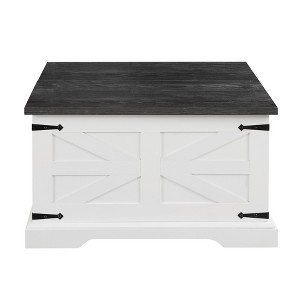 Bella Depot  63.8''W Farmhouse Coffee Table with Large Hidden Storage - 1 of 4