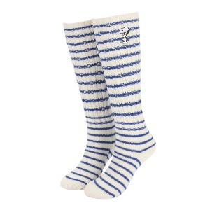 Peanuts Embroidered Peanuts Women's Slouch Crew Socks - 1 of 4