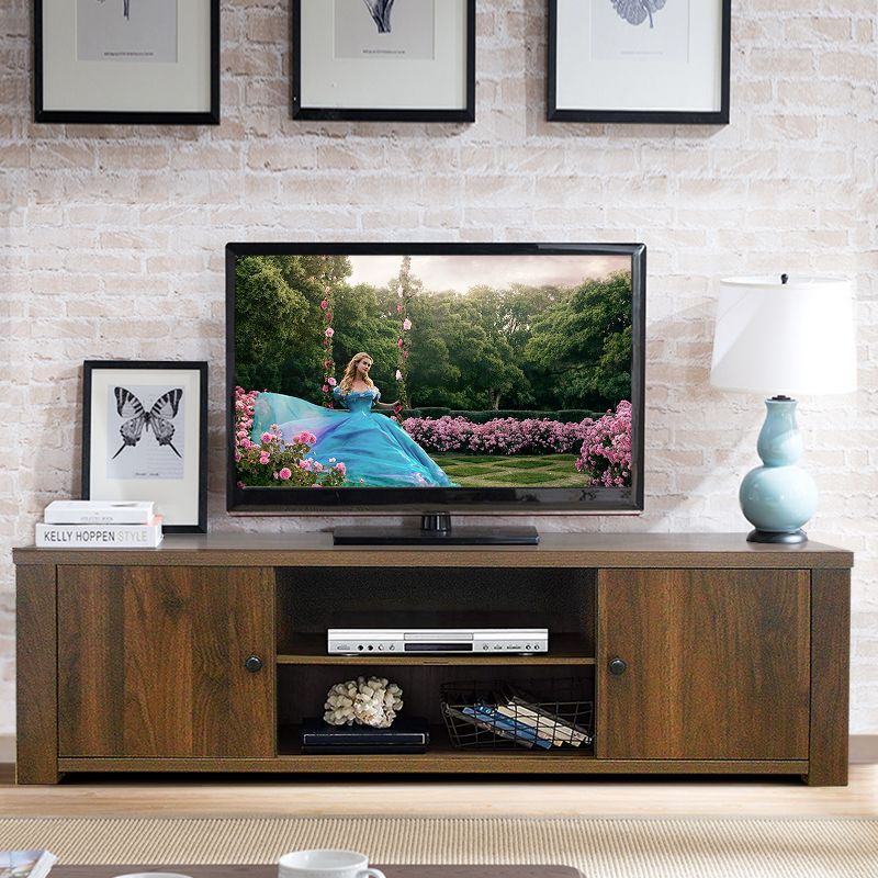 Costway TV Stand for TV's Up to 65''  w/Storage Cabinets & Shelves, 3 of 11