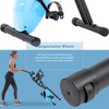 Sevobal Home Gym Equipment Folding Exercise Bike Fitness Upright Recumbent X Bike with Adjustable Arm Bands and Backrest, Light Blue, 25"*19.7"*47.6" - 4 of 4