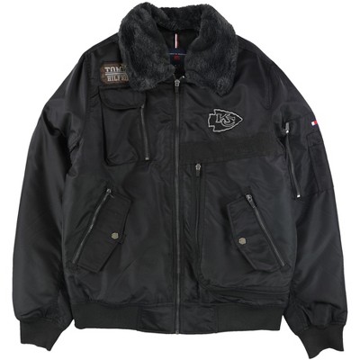 Tommy Hilfiger Mens Kansas City Chiefs Aviator Jacket