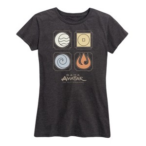 Women's - Avatar: The Last Airbender - Nations Symbols Short Sleeve Graphic T-Shirt - 1 of 4