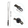 Unique Bargains Adjustable Keys Whistle Badge Holder Wrist Lanyard with Sling Clips - 2 of 4