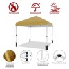 10x10 ft, Patented Center Locking Canopy Tent, Portable Outdoor Canopy Tent, Comes with Hand Wheel Bag, Suitable for Outdoor use, Height Adjustable - 3 of 4
