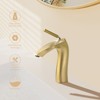 DOMETOUR Brushed Gold Single Handle Lavatory Basin Sink Faucet - 2 of 4