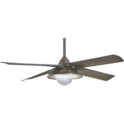 56" Minka Aire Shade Heirloom Bronze LED Outdoor Ceiling Fan