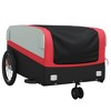 vidaXL Bike Trailer Black and Red 99.2 lb Iron - 4 of 4