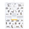 Hudson Baby Infant Long Sleeve Muslin Sleeping Bag, Wearable Blanket, Sleep Sack, Modern Safari, 6-12 Months - 2 of 2