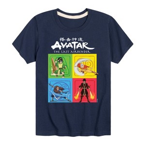 Boys' - Avatar: The Last Airbender - Toph Aang Katara Zuko Four Elements Short Sleeve Graphic T-Shirt - 1 of 4