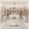 Aheaplus 68"-96" Closet Organizer with 6-Drawers,4 Clothing Rack - 2 of 4