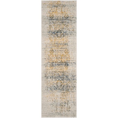 2'2"x11' Medallion Loomed Runner Rug Ivory/Blue - Safavieh