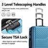 BEAFUP Hardshell Luggage Sets 3 Piece Double Spinner 8 Wheels Suitcase with TSA Lock Lightweight 20''24''28'' - 4 of 4