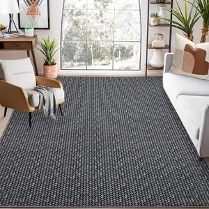 Washable Area Rug – Non-Slip Soft Low Pile Modern Abstract Foldable Ideal for Living Room Bedroom Nursery Dining Room. - 1 of 4