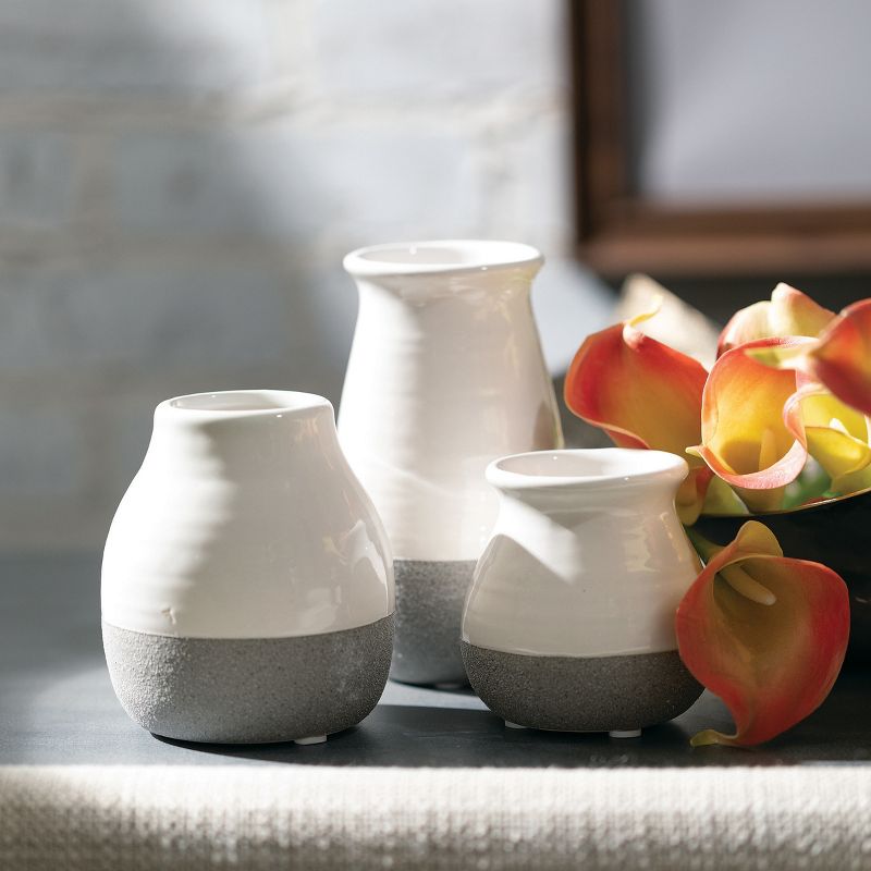 Sullivans Set of 3 Petite Ceramic Vases 3"H, 4.5"H & 5.5"H, 5 of 17