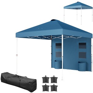 Aghana Digitals 10x10 Pop Up Canopy Tent, UPF50+ Instant Sun Shelter with Sidewall Storage Pockets, - 1 of 4