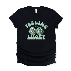 Simply Sage Market Green Dice Feeling Lucky Short Sleeve Tee - 1 of 4