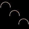 Northlight Lighted Christmas Arch Pathway Markers - Clear Lights - 6.75' White Wire - 3ct - 3 of 4