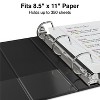 Staples Standard 1 1/2" 3-Ring Non-View Binder Black (26412-CC) 55356/26412 - 2 of 4