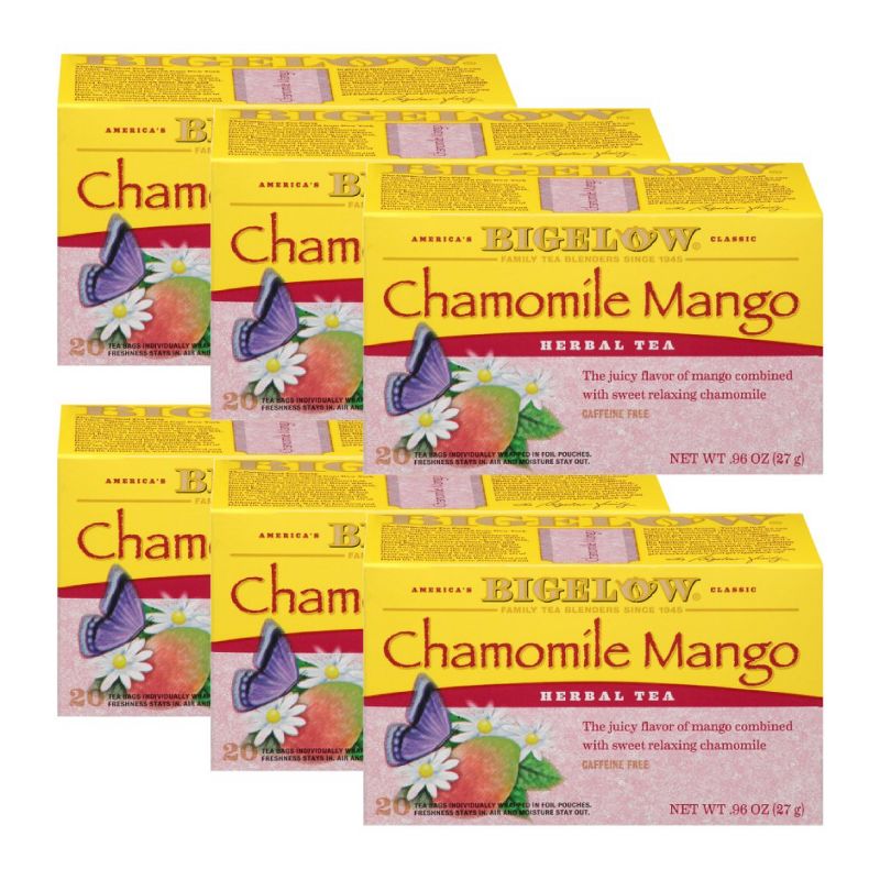 Bigelow Chamomile Mango Herbal Tea - Case of 6 boxes/20 bags, 1 of 7