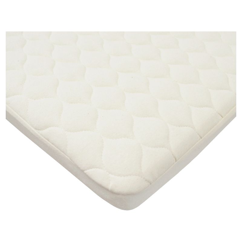 TL Care Waterproof Quilted Pack n Play Playard Mattress Cover with Organic Cotton Top Layer - Natural, 1 of 4