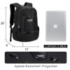 Skateboard Backpack, Skateboard Bag,17.3 Inch Laptop Backpack with USB Charging Port, Basketball Longboard Backpack for Sports Travel Black - 4 of 4