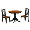 Dining Table Set with Chairs - Wood Dining Room Furniture for 4 - 3 of 4