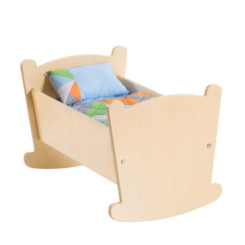 dolls wooden cradle