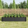 4×2×1ft Raised Garden Bed, Rectangle Outdoor Planter Box, Multi-purpose Backyard Patio Planter Raised Beds for Flowers - 4 of 4