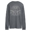 Men's - Star Wars - The Mandalorian Grogu Celestial Long Sleeve Graphic T-Shirt - 2 of 4