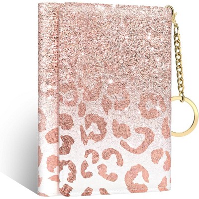 BEAFUP Womens Wallet，Small Credit Card Wallet For Women Slim RFID Card Holder Purse With 7 Slots ID Window,Pink