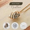 Pendant Necklace, Birthstone Crystal, 18K Rose Gold Plated/Silvertone, 18+ 2 - 3 of 4