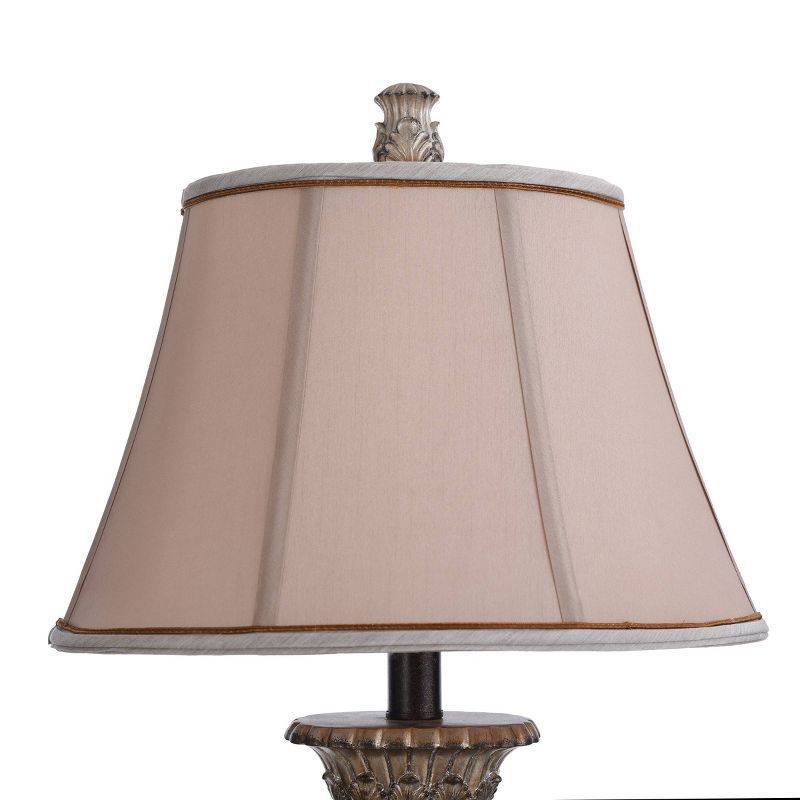 Winthrop Table Lamp Dark Brown with Khasi Silver Finish - StyleCraft, 5 of 8
