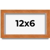 PosterPalooza | Panoramic Classic Brown Picture Frame - UV Acrylic, Foam Board Backing, Hanging Hardware - 2 of 4