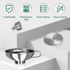 Akoasm 5-Piece Stainless Steel Wide Mouth Funnels for Canning and Jar Filling-Silver - 3 of 4