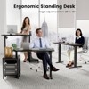 WOWLIVE 47-55'' Electric Standing Desk with 3 Drawers, Height Adjustable Gaming Desk with Cup Holder, Storage Computer Desk for Home Office - 4 of 4